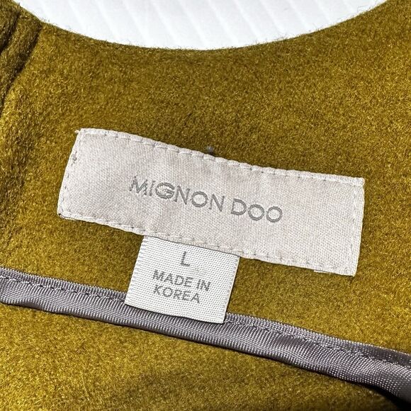 Mignon Doo Size L Large Wool Blend Embellished Sleeveless Shell Top NWT - Picture 7 of 11